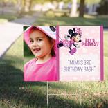 Custom Minnie Mouse Forever Photo Yard Sign