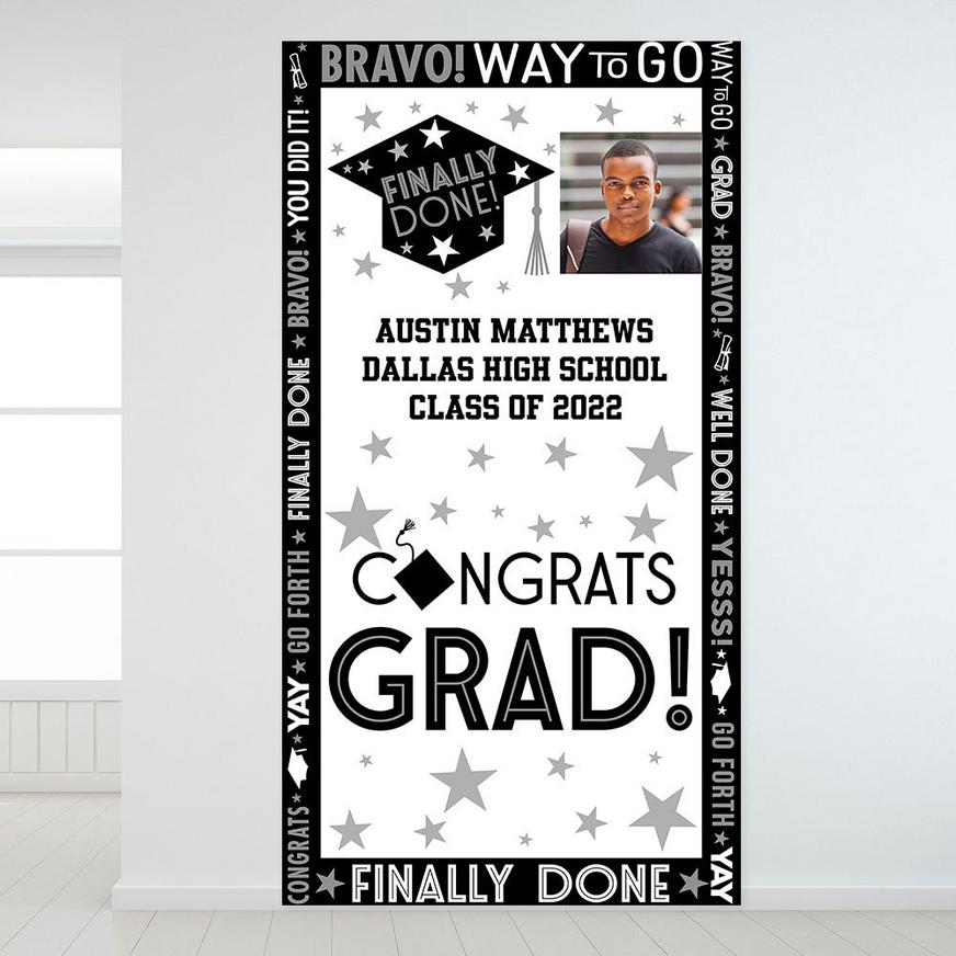 Custom Grid Graduation Photo Backdrop