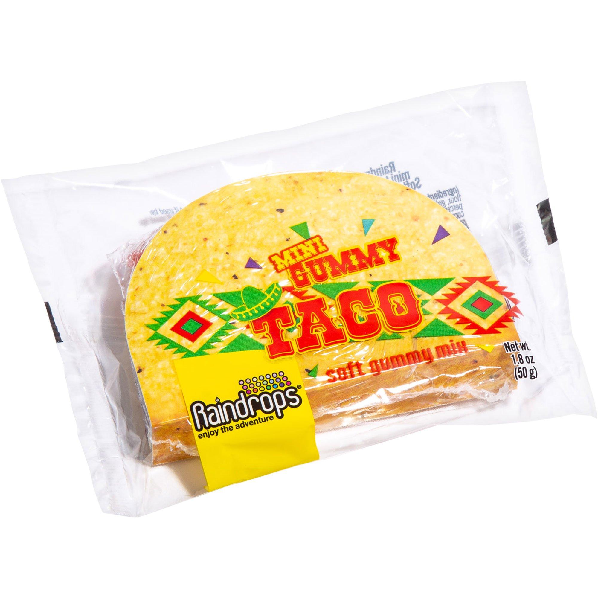 Raindrops Mini Taco Gummy Candy, 1.8oz