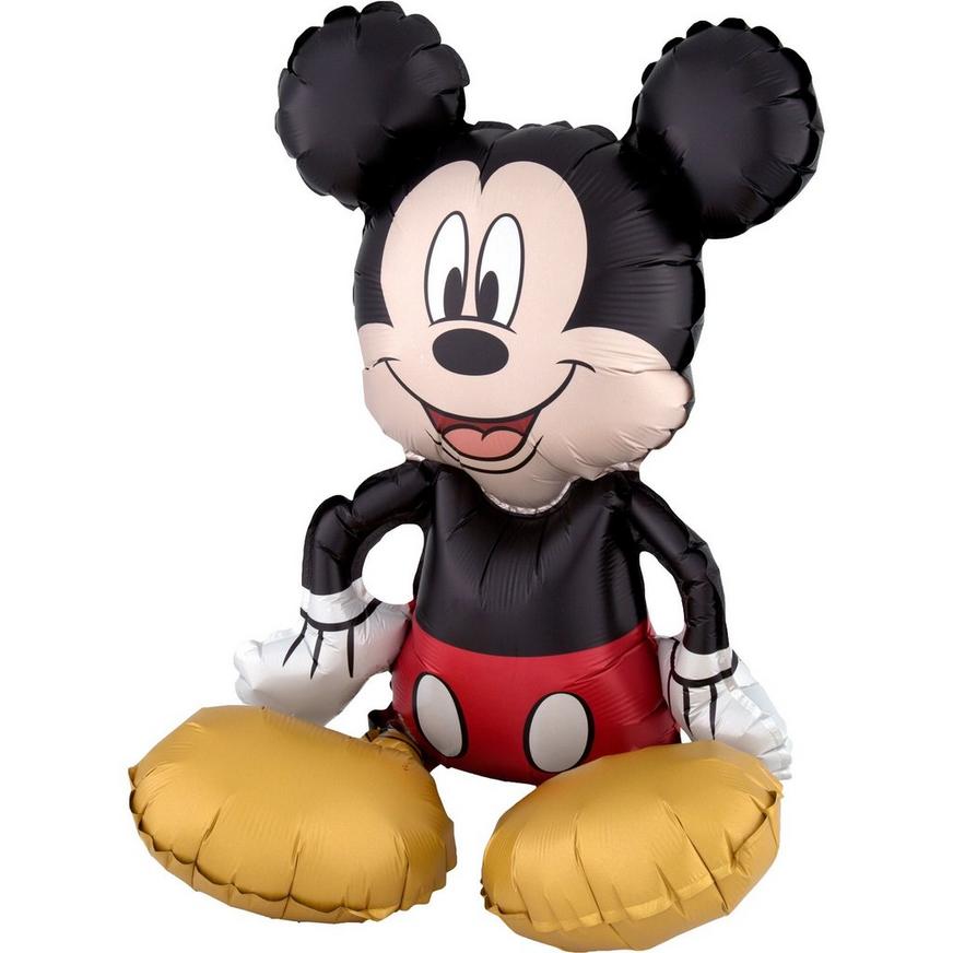 Bezit Creatie tijdelijk Air-Filled Sitting Mickey Mouse Balloon, 23in | Party City