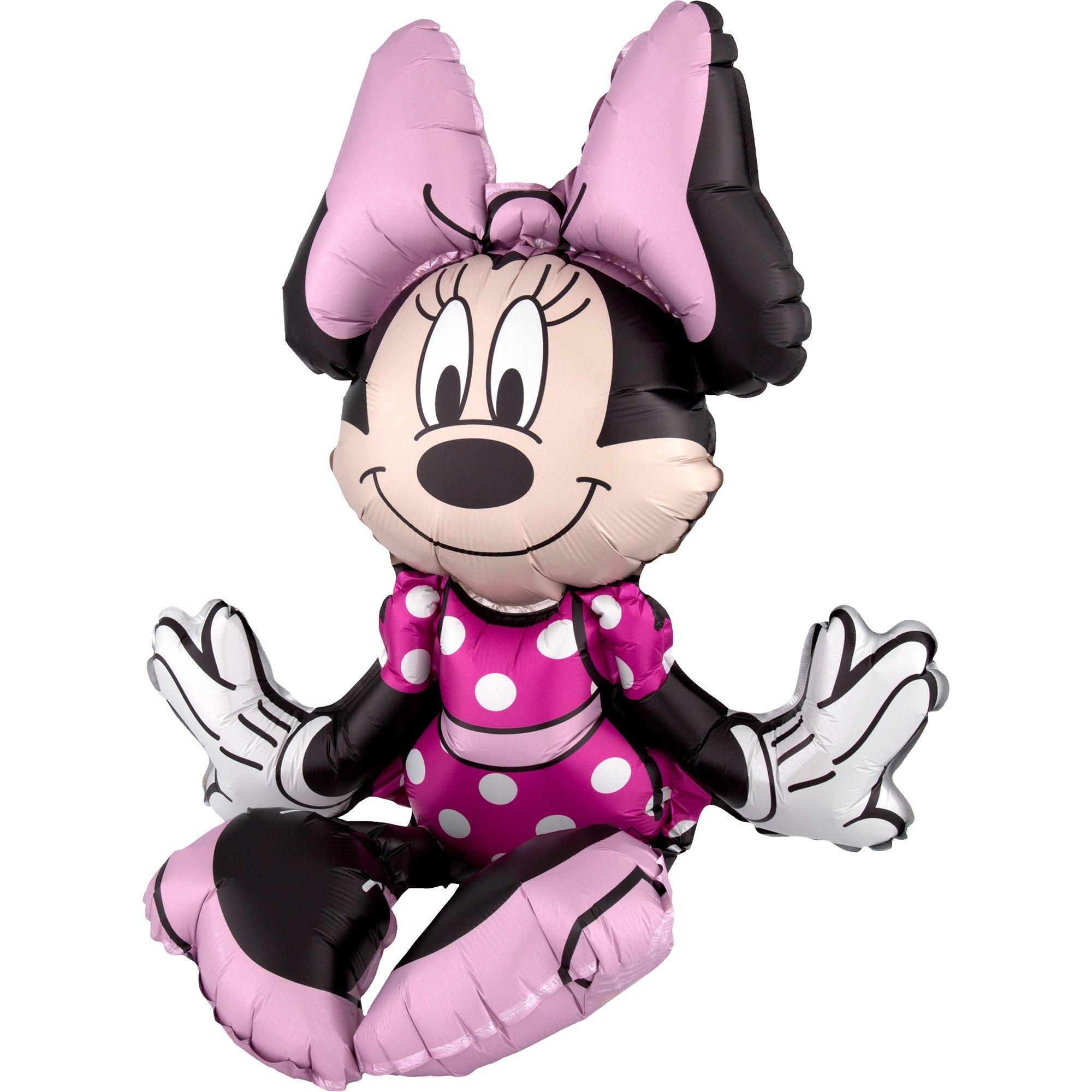 Air-Filled Sitting Minnie Mouse Balloon, 21in