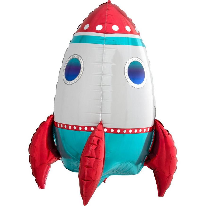 Air-Filled Sitting Rocket Balloon, 18in