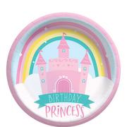 Princess Castle Birthday Paper Lunch Plates, 8.5in, 8ct