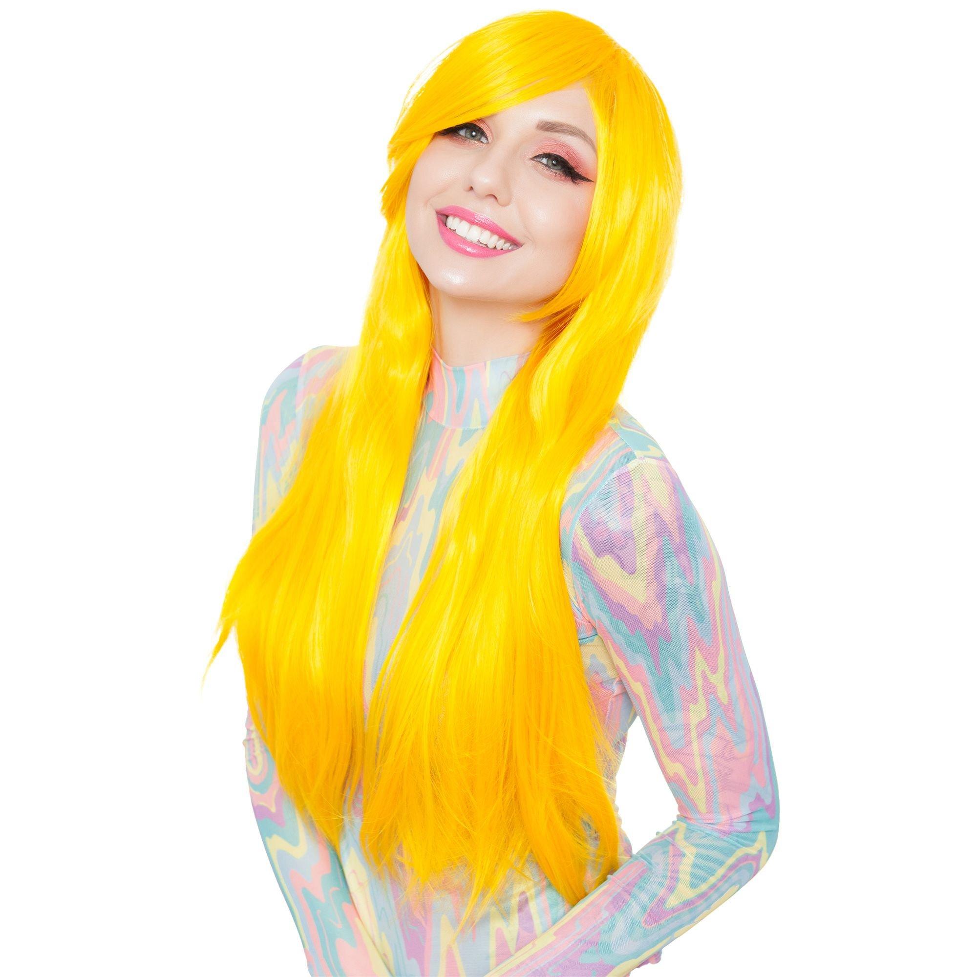 Yellow wig hot sale