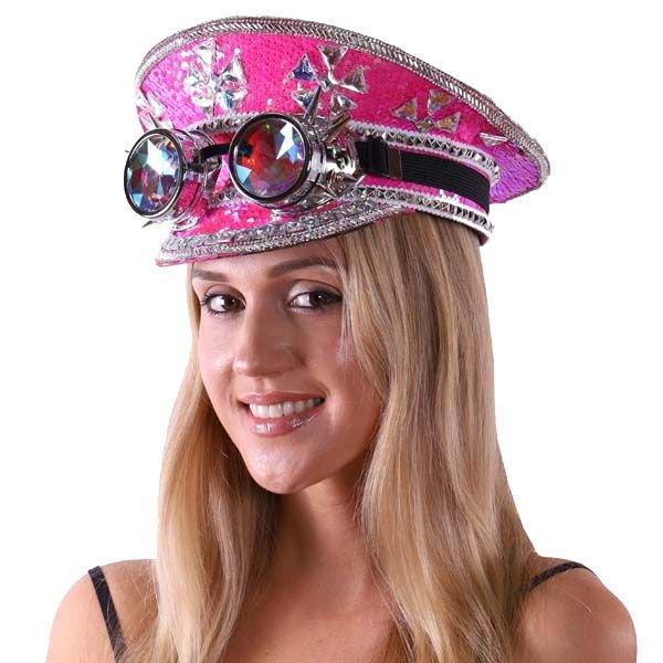 Pink Sands Sequin Captain Hat