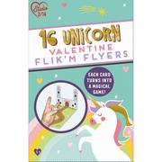 Flik'M Flyers Unicorn Valentine Exchange Cards 16ct