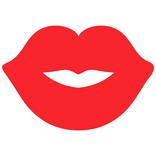 Valentine's Day Lips Cutout