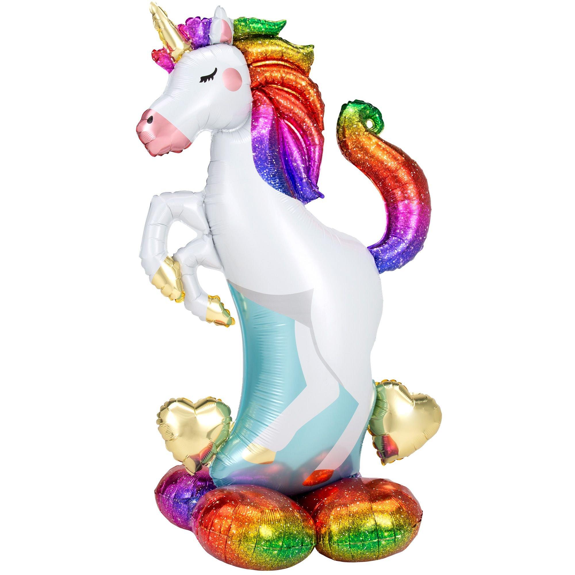 ShopNGift Printed Rainbow Unicorn Party Balloon fills with  Air / Helium Balloon - Balloon