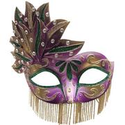 Venetian Beaded Mardi Gras Masquerade Mask