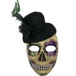 Day of the Dead Top Hat Face Mask