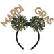Light-Up Glitter Mardi Gras Tinsel Headband