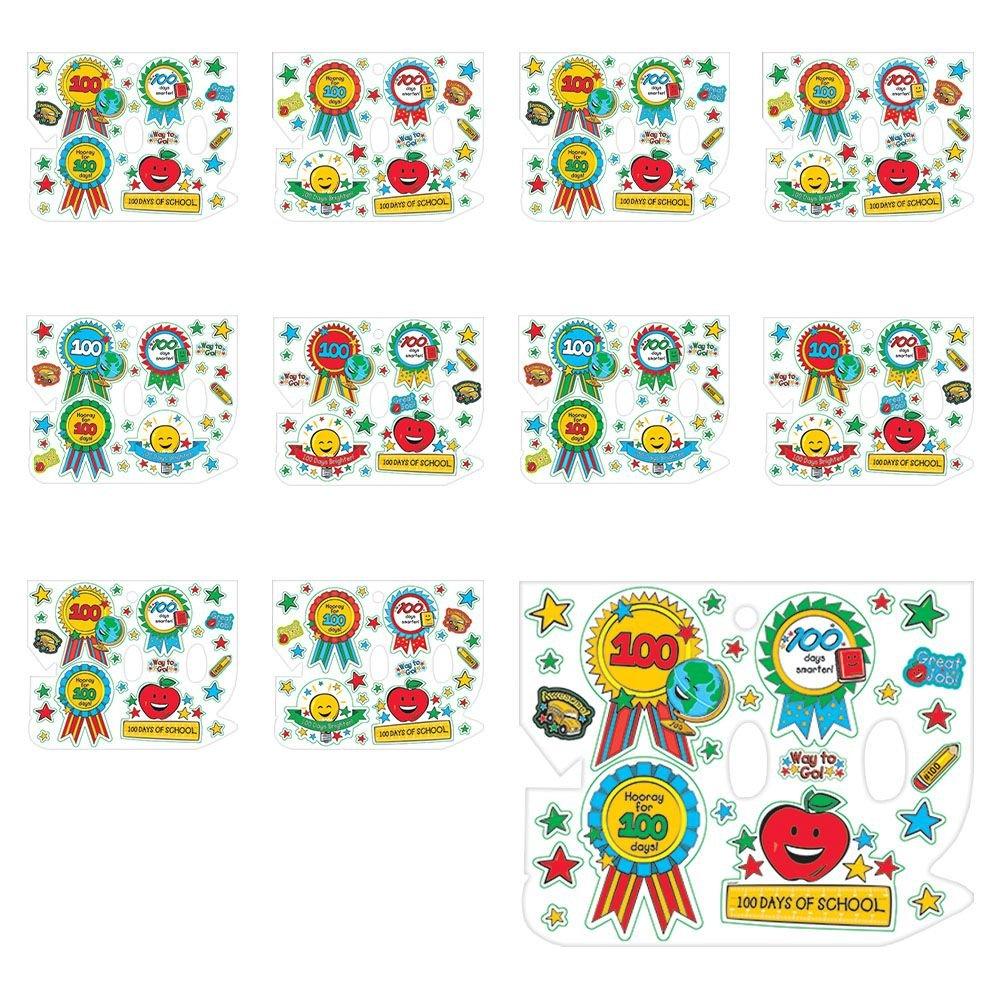 100 Days of School Award Stickers 200ct