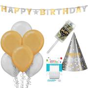 Gold & Silver Birthday Party Kit