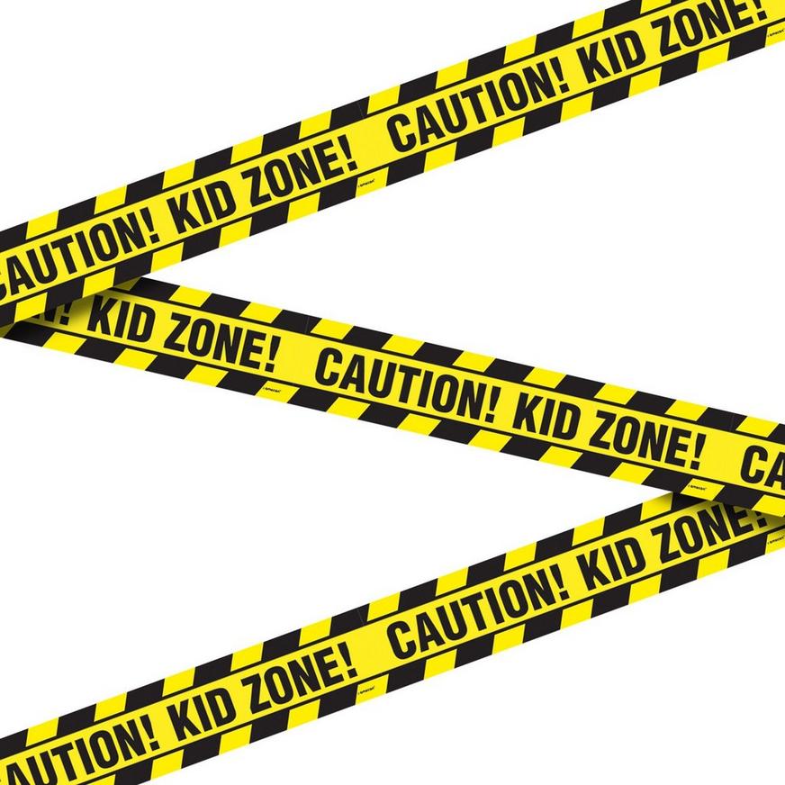 Caution, Kid Zone! Construction Tape, 20ft