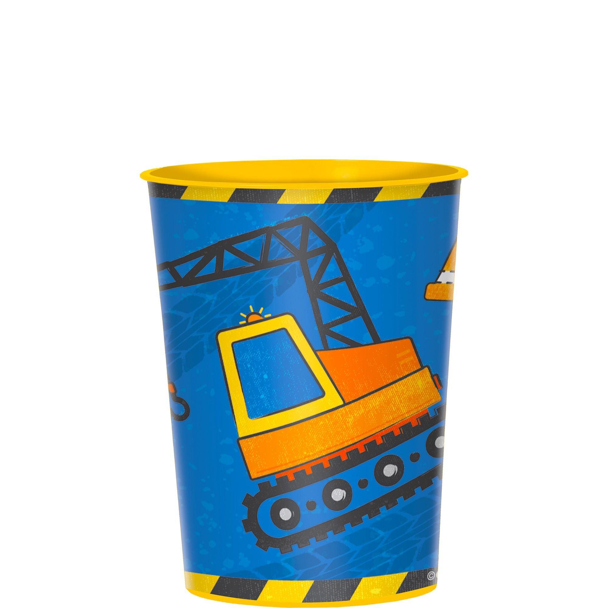 Construction Plastic Favor Cup, 16oz