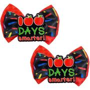 100 Days Smarter Hair Bows 2ct - 100 Days of School