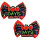 100 Days Smarter Hair Bows 2ct - 100 Days of School