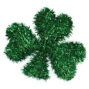 3D Mini Green St. Patrick's Day Tinsel Shamrock