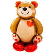 AirLoonz Cuddly Teddy Bear Foil Balloon, 48in