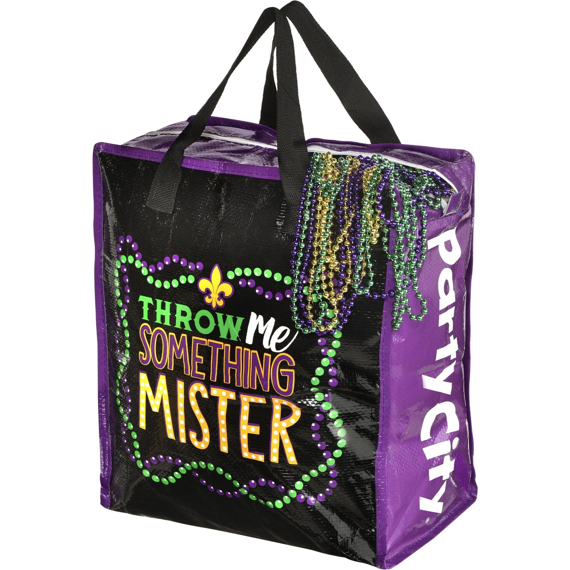 mardi gras zipper bead bags