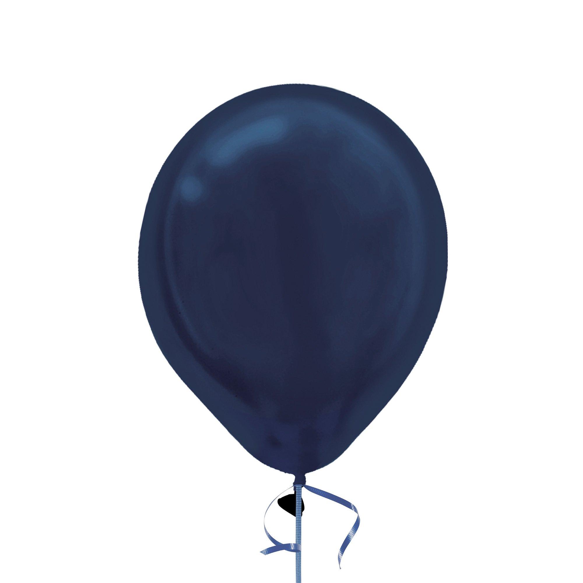 1ct, 12in, Navy Blue Pearl Latex Balloon