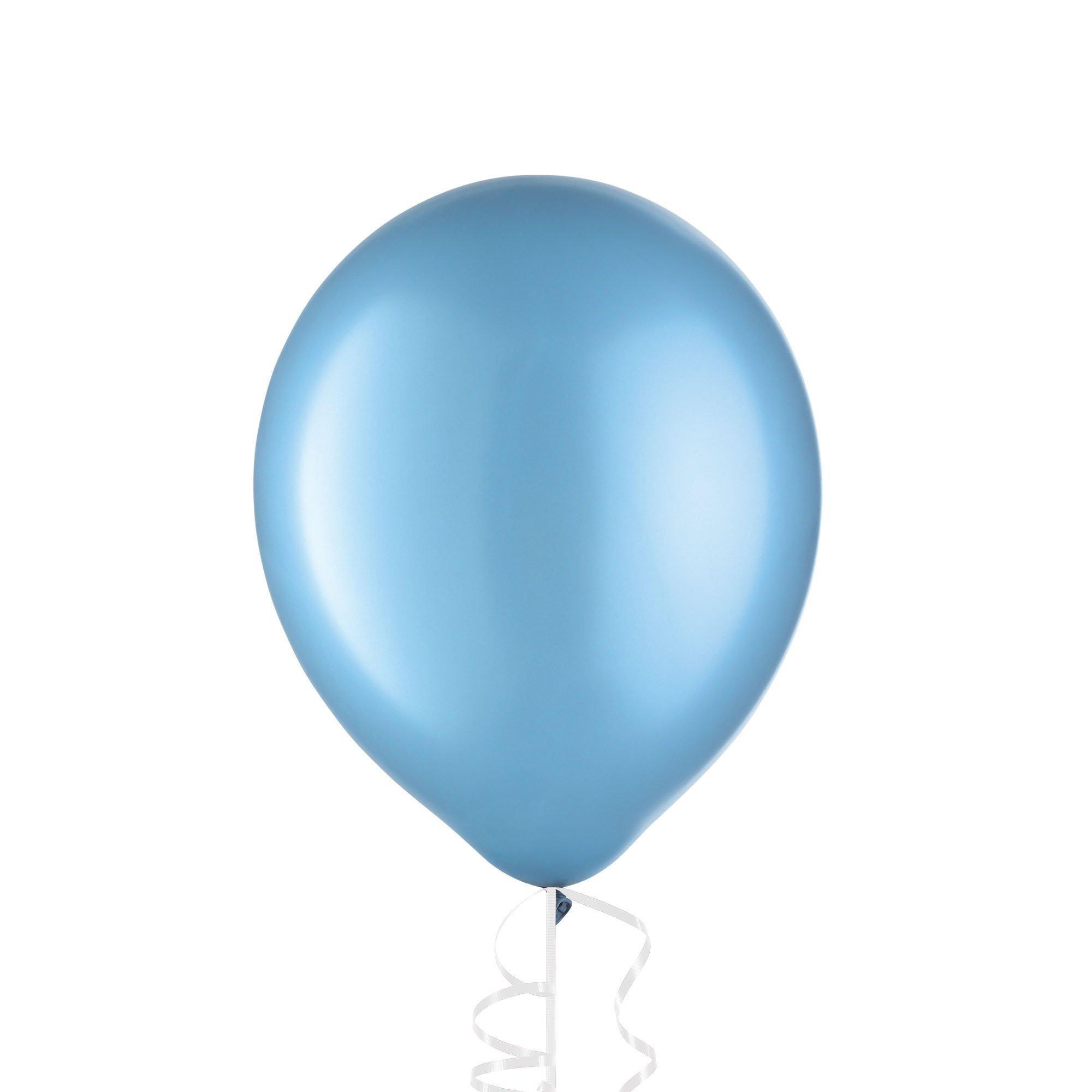 1ct, 12in, Pastel Blue Pearl Latex Balloon