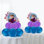 Air-Filled Anna & Elsa Balloon Centerpiece Kit - Disney Frozen 2