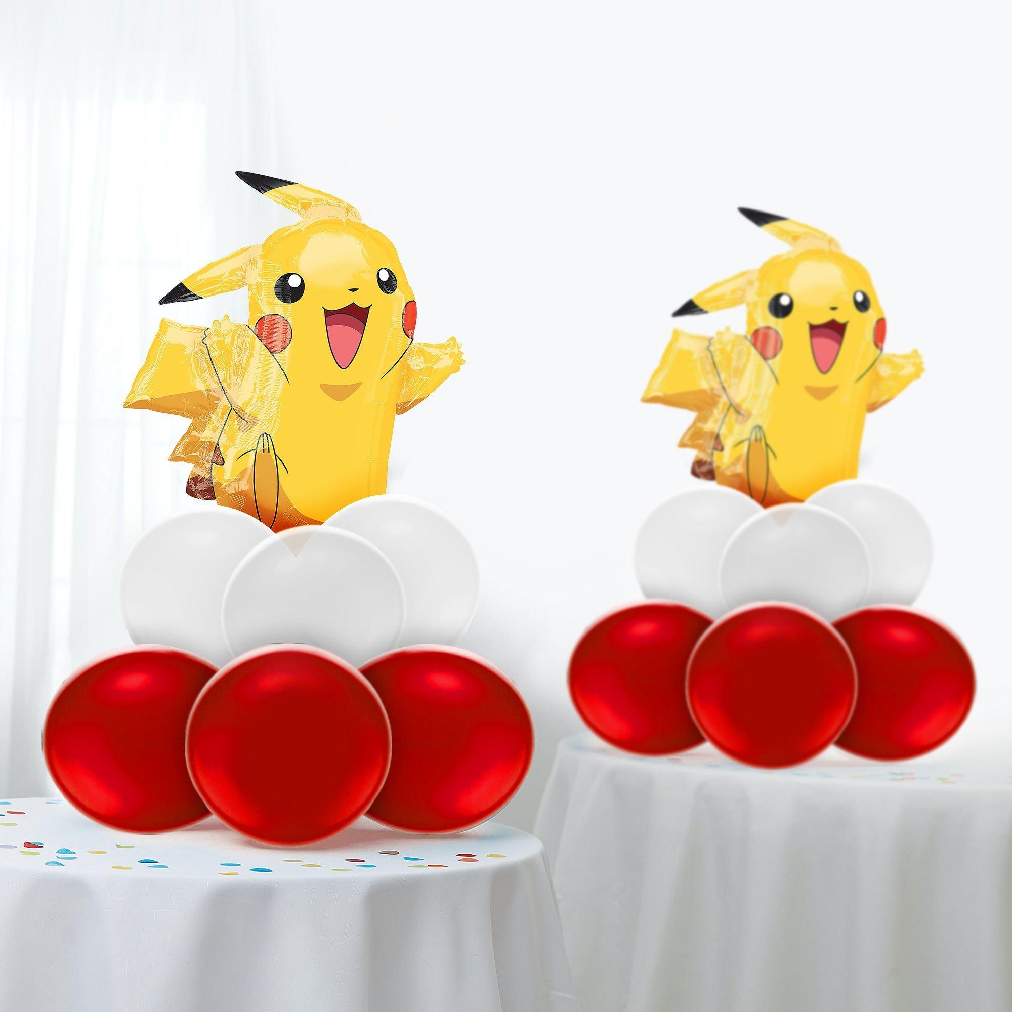 articulo Expansión Transformador Air-Filled Pikachu Balloon Centerpiece Kit - Pokémon | Party City