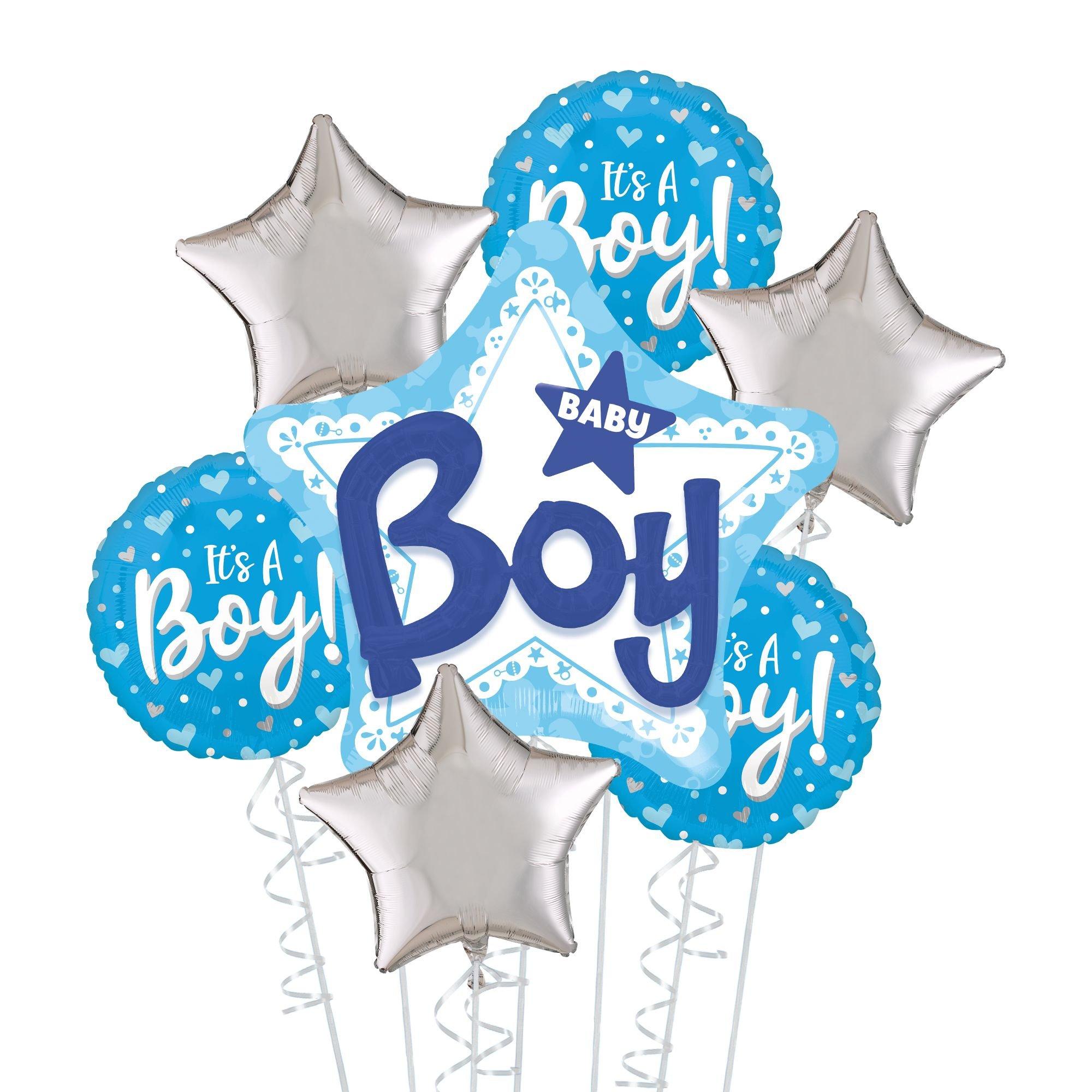Bouquet baby shower  Its a boy balloons, Baby boy balloons, Balloon bouquet