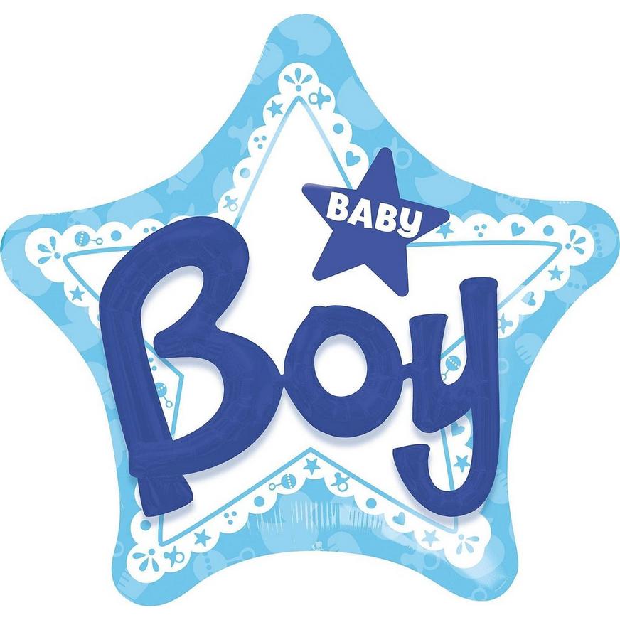 Baby Boy Star Deluxe Balloon Bouquet, 11pc