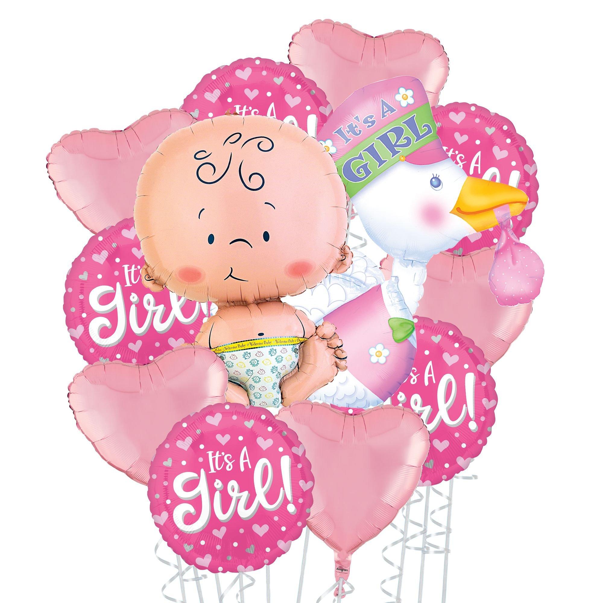 Baby girl cheap balloon bouquet