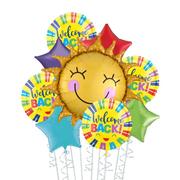 Multicolor Welcome Back Sunshine Deluxe Balloon Bouquet, 9pc