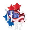 American Flag Deluxe Balloon Bouquet, 8pc