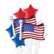 American Flag Deluxe Balloon Bouquet, 8pc