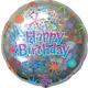 Holographic Birthday Balloon Bouquet, 12pc