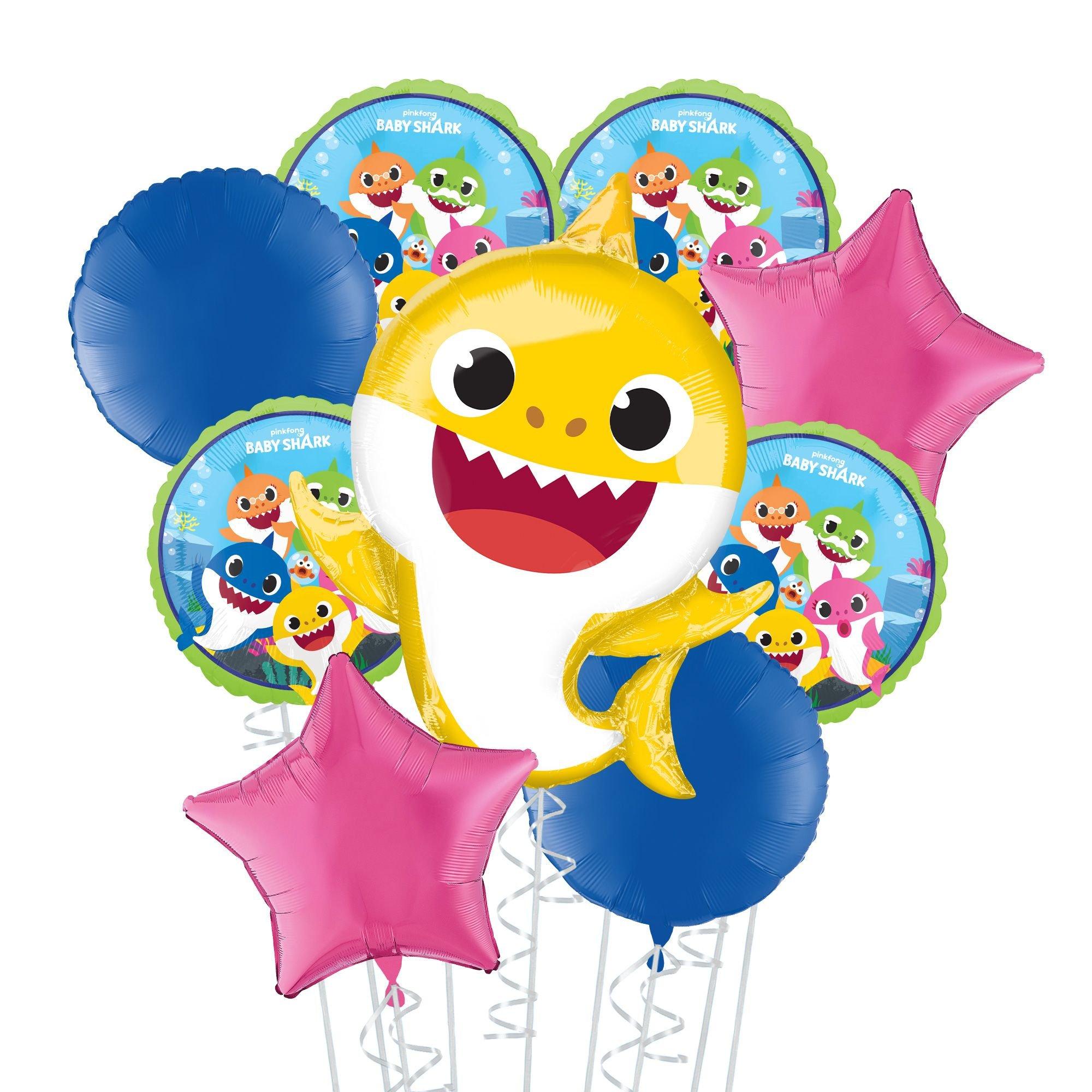 Baby Shark Deluxe Balloon Bouquet, 9pc