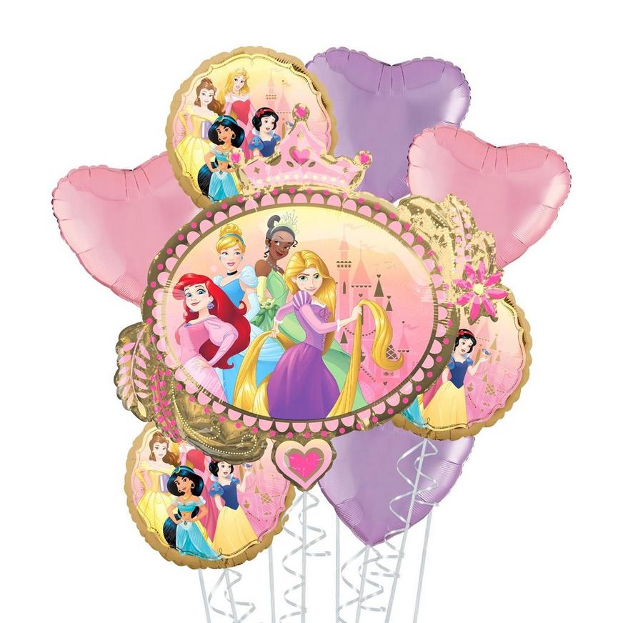 Disney Princess Once Upon A Time Deluxe Balloon Bouquet, 8pc
