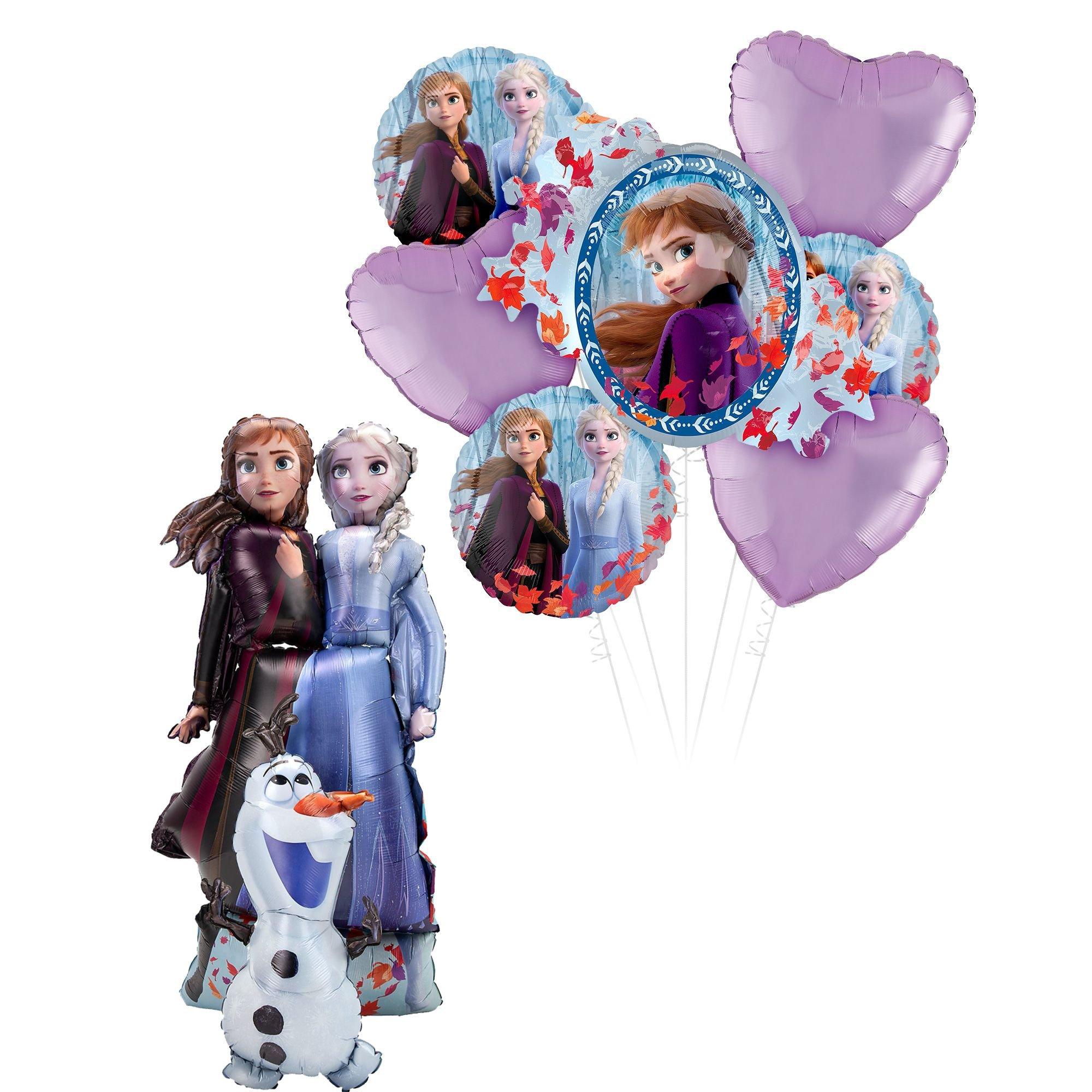 Disney FROZEN Balloon Set for 6th Birthday Party HELIUM Princess Elsa Anna  AGE 6