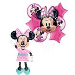Minnie Mouse Deluxe Airwalker Balloon Bouquet, 8pc