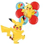 Pokemon Pikachu Deluxe Airwalker Balloon Bouquet, 8pc