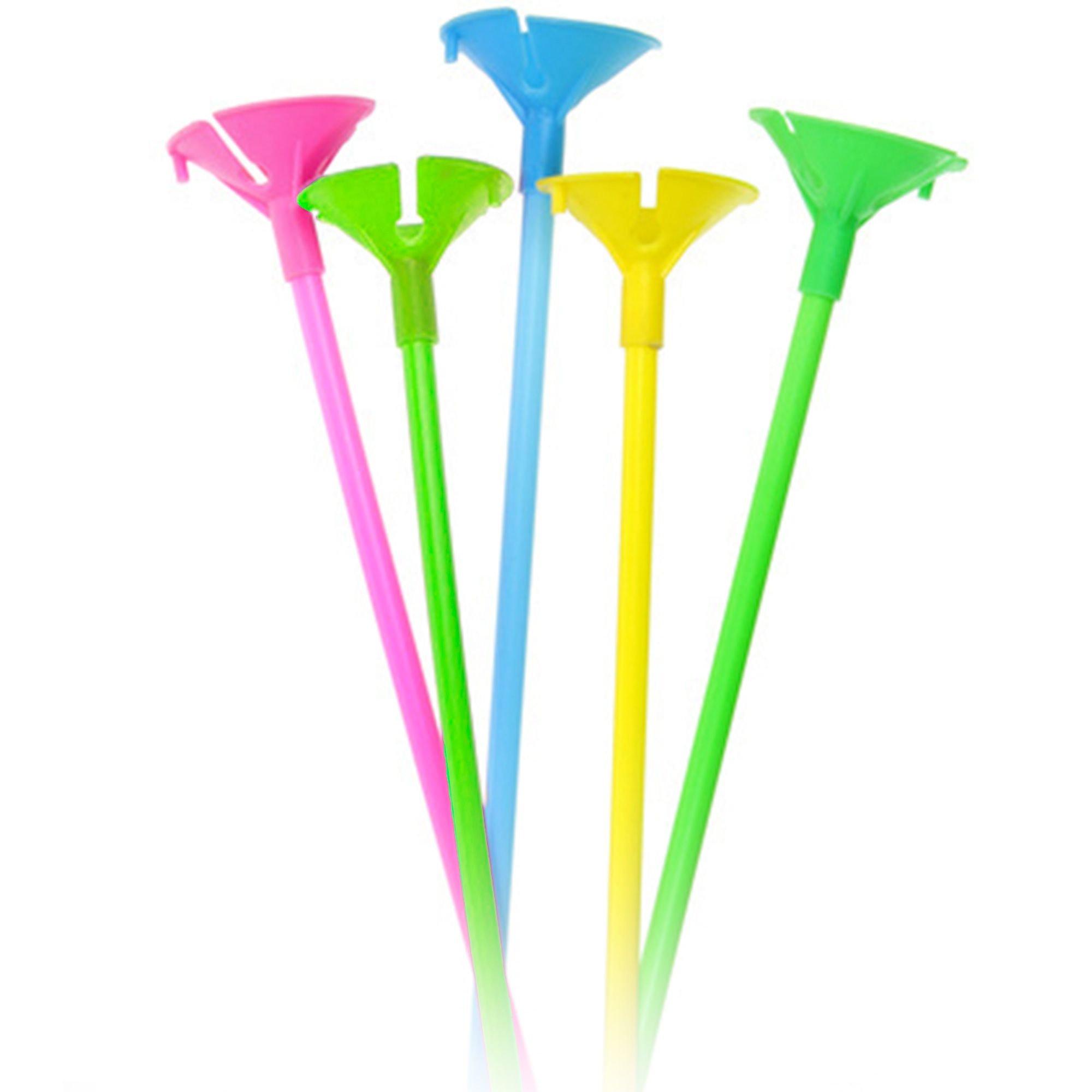 Multicolor Balloon Cups & Sticks, 8ct | Party City