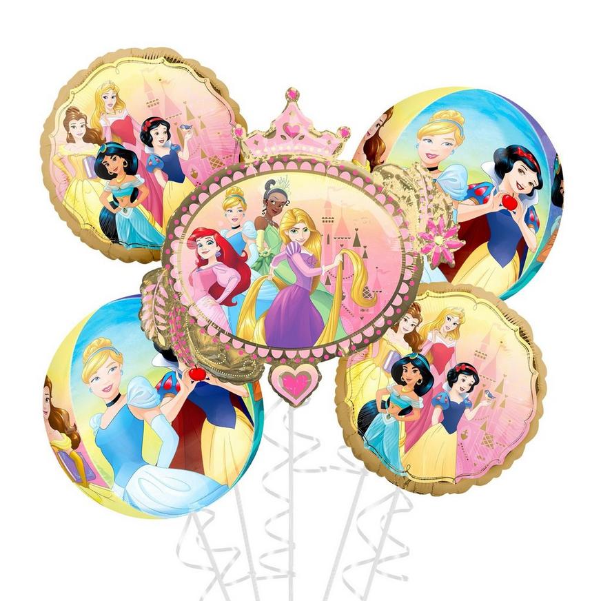 Disney Princess Deluxe Balloon Bouquet, 5pc