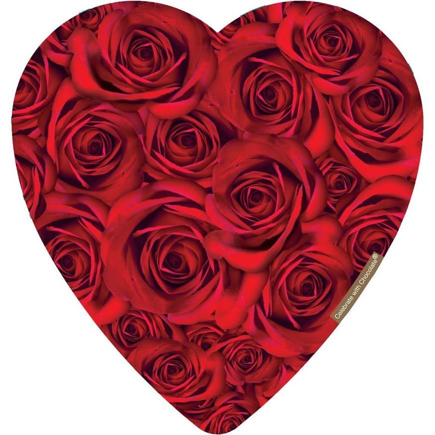 Elmer Chocolate Rose Bouquet Heart-Shaped Gift Box, 6oz, 15pc - Assorted Chocolates