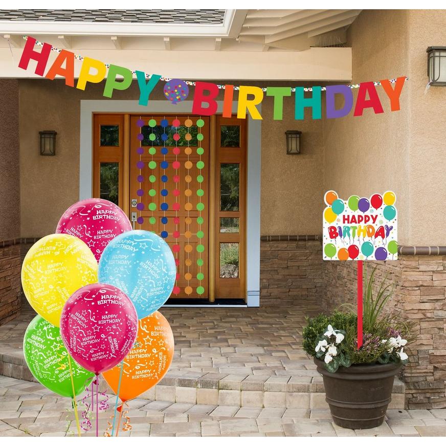 2 PERSONALISED Balloon 55th Birthday Banner Party Decorations Mens Ladies Adults 