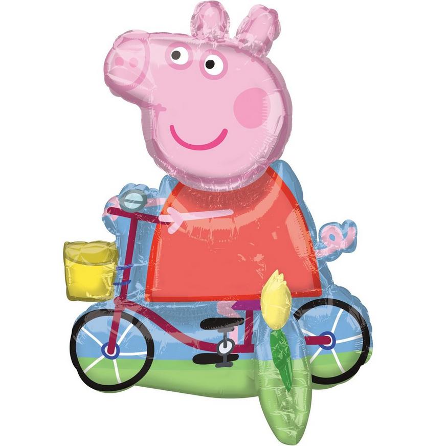 Air-Filled Sitting Peppa Pig Balloon, 22in