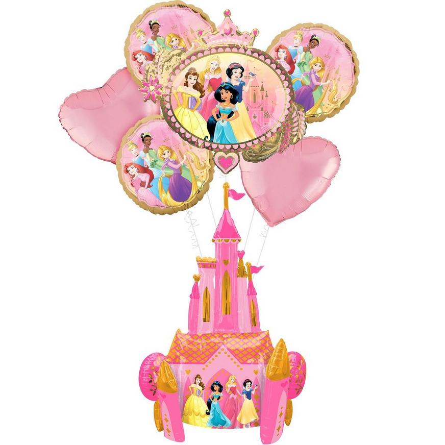 Disney Princess Deluxe Airwalker Balloon Bouquet, 7pc