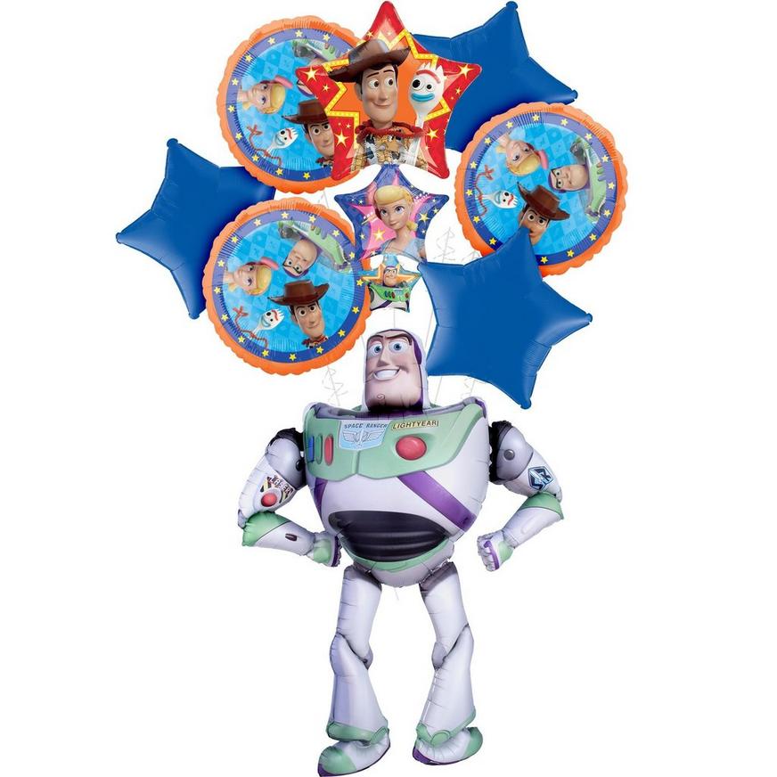 Toy Story 4 Deluxe Airwalker Balloon Bouquet, 8pc