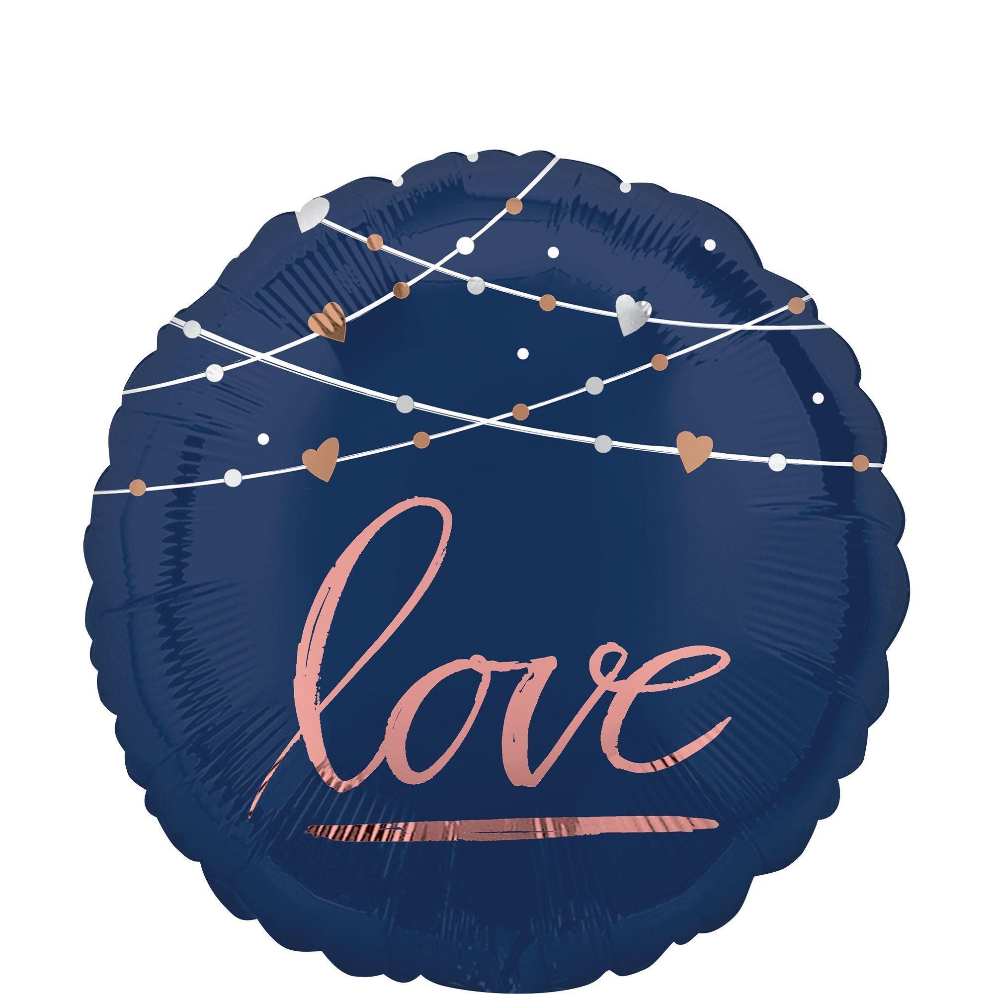 Navy Better Together Deluxe Wedding Balloon Bouquet, 11pc