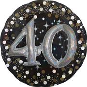 Sparkling Celebration 40th Birthday Deluxe Balloon Bouquet, 7pc