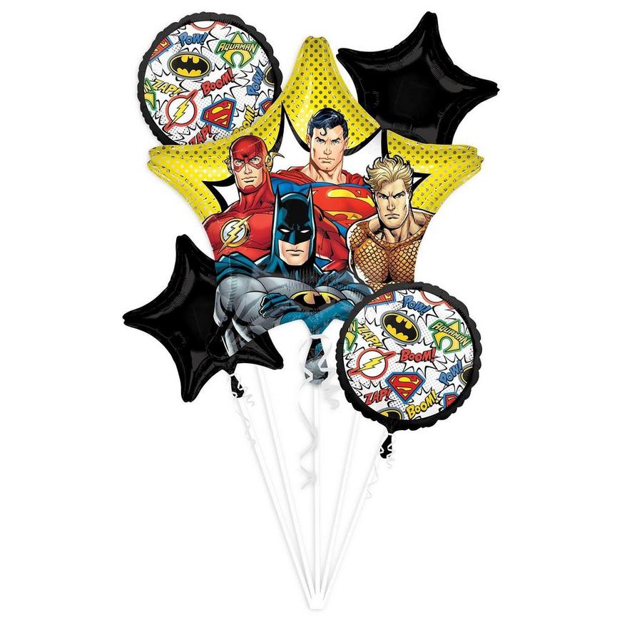 Justice League Balloon Bouquet, 17pc - DC Comics